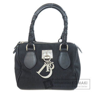 Christian Dior Boston Trotter Pattern Canvas Handbag